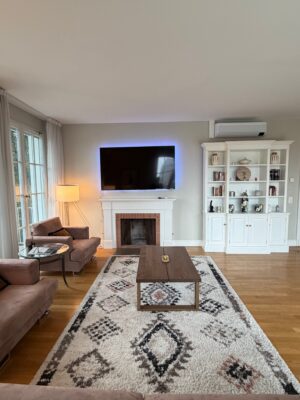 Adams Living Room with Chimney
