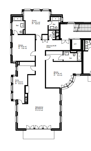 The Lincoln Apartment of the Palais Kraft in Zurich, Switzerland