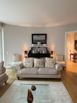Living Room of the Pierce Apartment in Palais Kraft